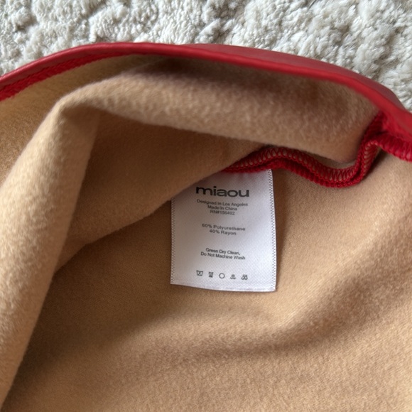 Miaou Red Embellished Studded Wrap Mini Skirt Size Medium Festival - Picture 10 of 15